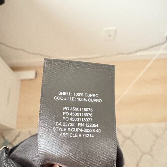 Aritzia Wilfred Only Ruched Slip Dress Black Size Large - Picture 7 of 7